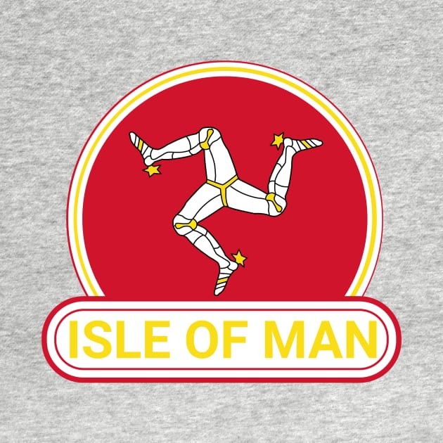 Isle of Man Country Badge - Isle of Man Flag by Yesteeyear